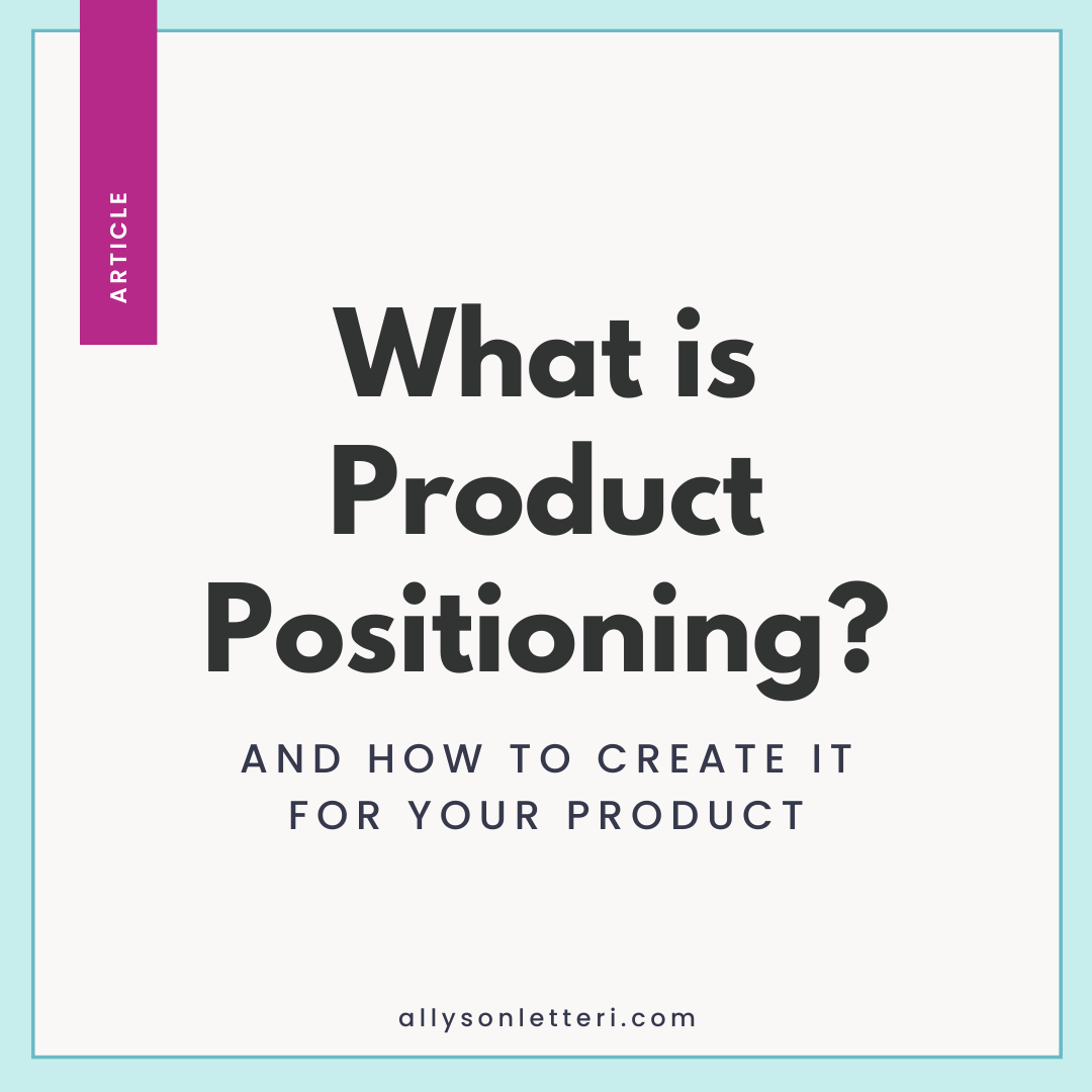 what is product positioning image